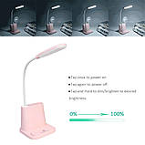 Настільна лампа USB з тримачем для телефону multifunctional DESK LAMP - 1200Mah вбудований акумулятор, фото 3