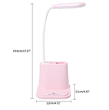 Настільна лампа USB з тримачем для телефону multifunctional DESK LAMP - 1200Mah вбудований акумулятор, фото 7