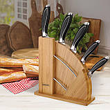 НАБІР НОЖІВ ІЗ ДЕРЕВЯНОЮ ПІДСТАВКОЮ 6 ПРЕДМЕТІВ MAESTRO MR-1425, фото 2