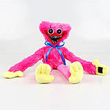 М'яка Іграшка Кіссі Міссі Huggy Wuggy Poppy Playtime, 40 см Рожевий, фото 3