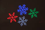 LED проектор "Новорічні декорації", проекція "Сніжинки", різнокольорові 8109, фото 2