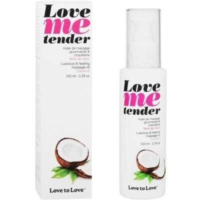 Масажне масло Love To Love - Love Me Tender, Noix De Coco (100 мл), аромат кокоса, без парабенів, фото 2