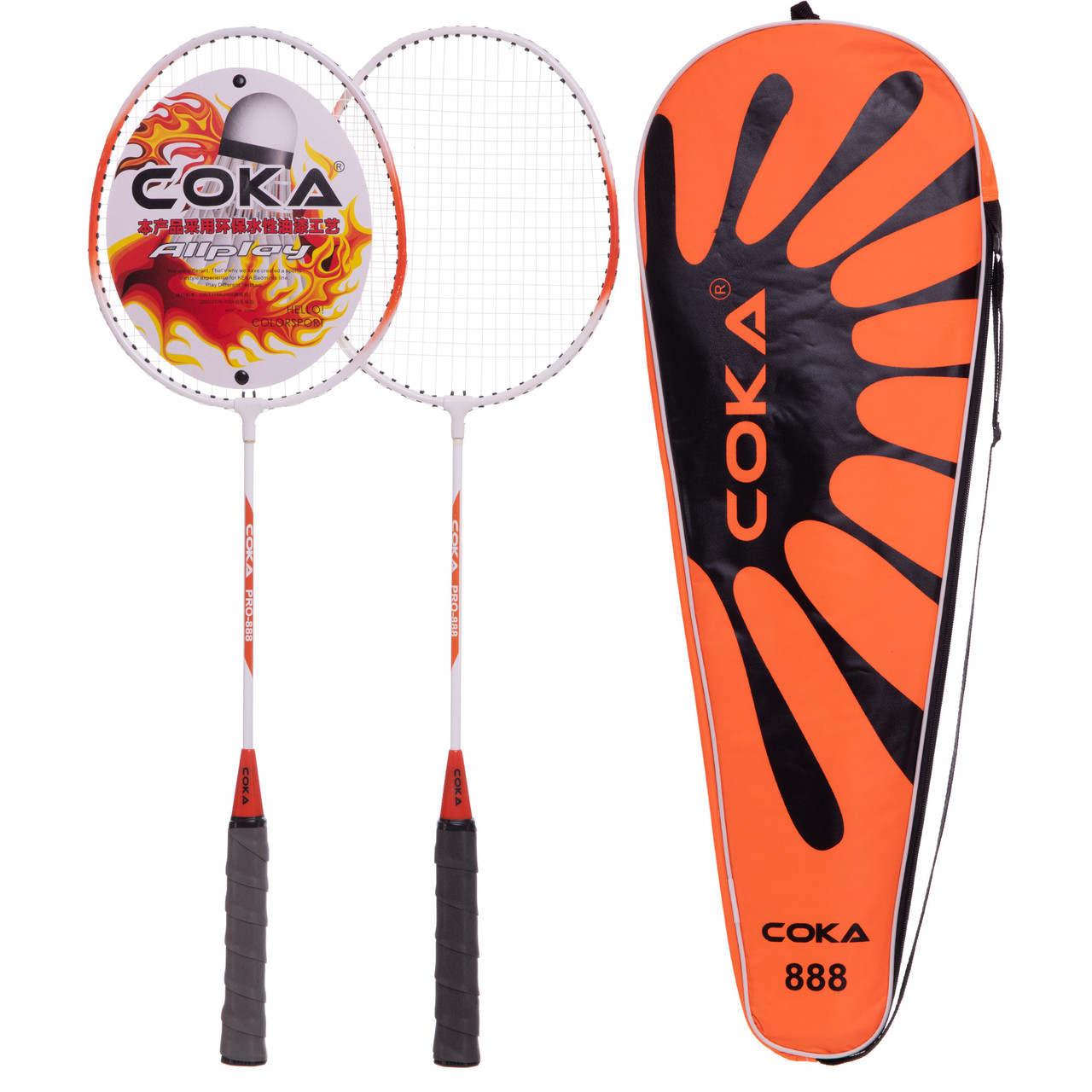 Набір для бадмінтону в чохлі Coka (BD-888), фото 1