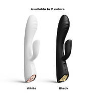 Вібратор-робітер Корона Dorcel Flexi Rabbit White, гнучка бочка, фото 3