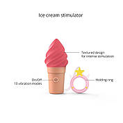 Люблю любити Cand'ice-Raspberry Jolly Vibrator, фото 3