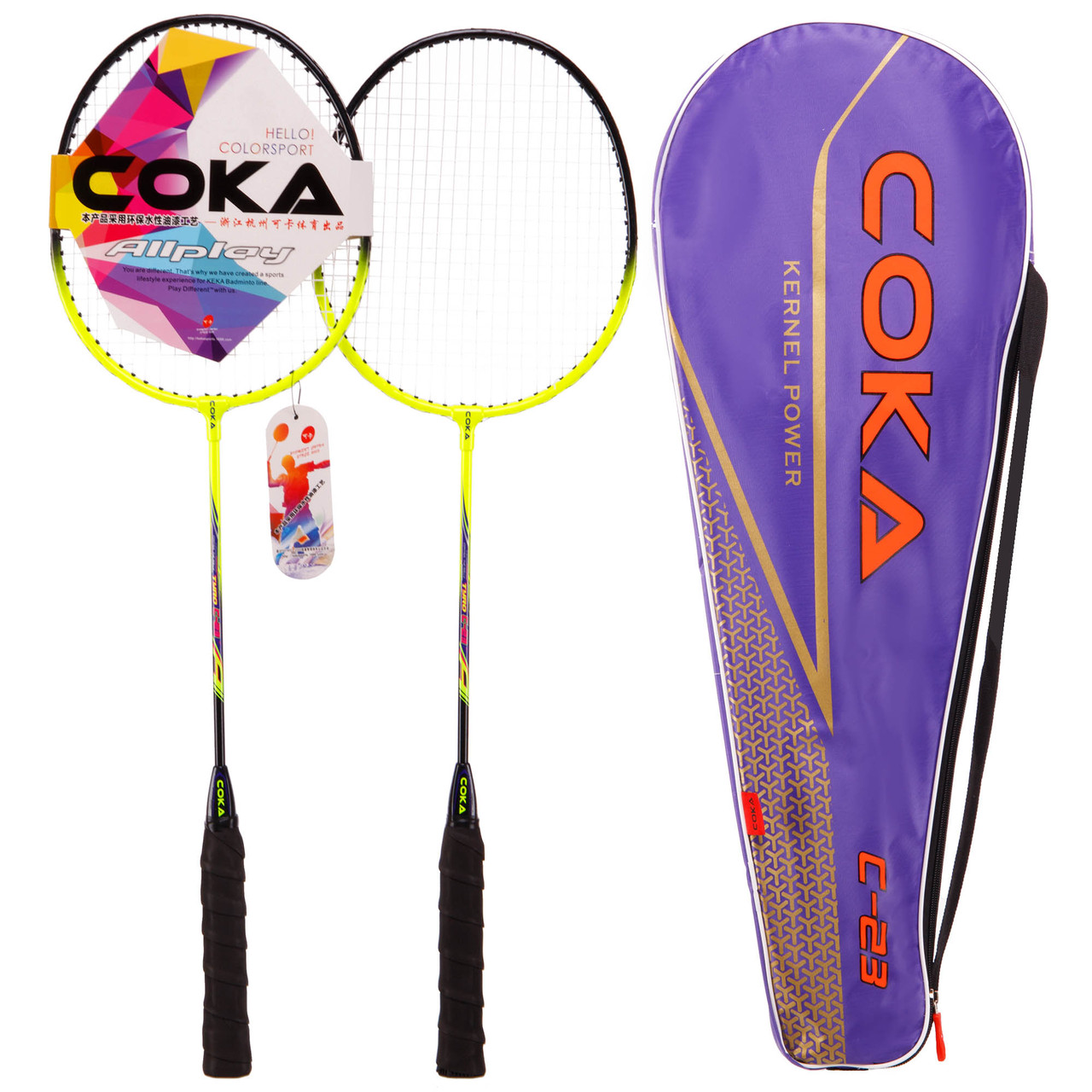 Набір для бадмінтону в чохлі Coka (C-23), фото 1