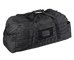 Сумка дорожня тактична Mil-tec 105 літра чорна 13828202 милтек