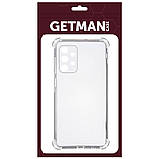 TPU чохол GETMAN Ease logo посилені кути для Samsung Galaxy A53 5G, Безбарвний (прозорий), фото 2