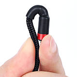 Дата кабель Baseus Cafule Type-C to Type-C Cable PD 2.0 60W (2m) (CATKLF-H) (Чорний/Червоний), фото 3