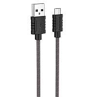 Кабель зарядки для телефона, планшета Borofone BX52 Airy USB to MicroUSB (1m) Черный