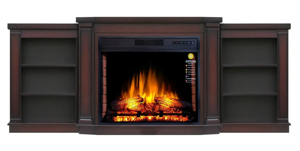 Камінокомплект Електрокамін ArtiFlame Parliament AF28S Коньяк (зі звуком) Електричний 3D Камін