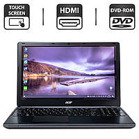 Ноутбук Б-класс Acer Aspire E1-510 / 15.6" (1366x768) TN Touch / Intel Pentium N3520 (4 ядра по 2.17 - 2.42