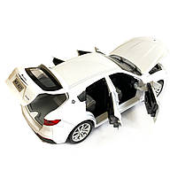 Іграшкова машинка металева Maserati Levante Мазераті Леванте біла, звук, світло, інерція, відкр. двері, капот, багажник, 14*6*5 см, фото 4