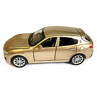 Іграшкова машинка металева Maserati Levante Мазераті Леванте бронза, звук, світло, інерція, відкр. двері, капот, багажник, 14*6*5, фото 2