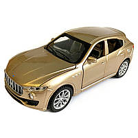 Іграшкова машинка металева Maserati Levante Мазераті Леванте бронза, звук, світло, інерція, відкр. двері, капот, багажник, 14*6*5, фото 3