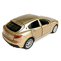 Іграшкова машинка металева Maserati Levante Мазераті Леванте бронза, звук, світло, інерція, відкр. двері, капот, багажник, 14*6*5, фото 4