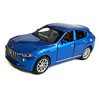 Іграшкова машинка металева Maserati Levante Мазераті Леванте синій, звук, світло, інерція, відкр. двері, капот, багажник, 14*6*5, фото 2