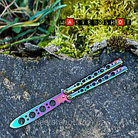 Детский металический Хамелеон Радужный не острый  sag