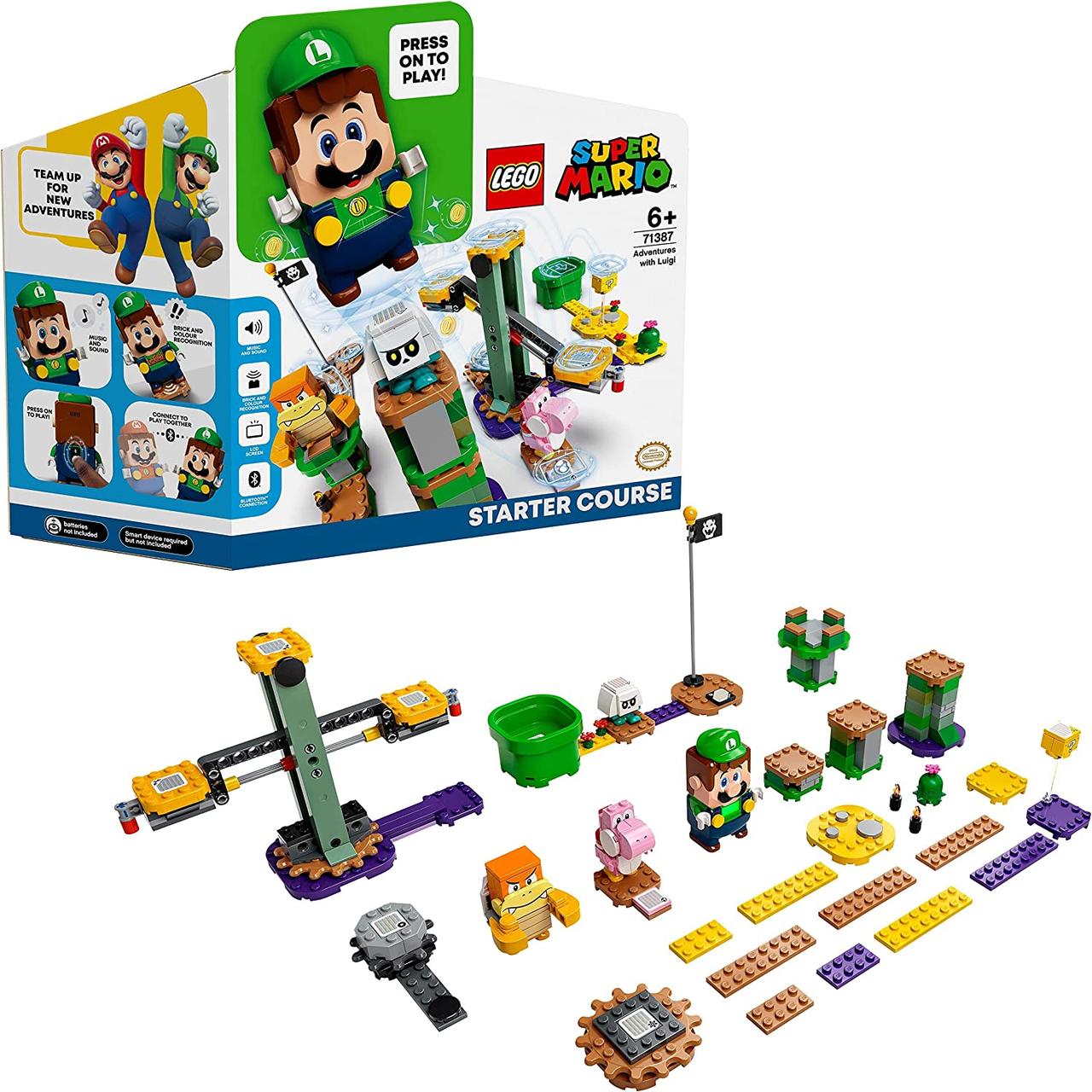 LEGO Super Mario 71387 Пригоди з Луїджі. Стартовий набір конструктр Лего Маріо (71387)