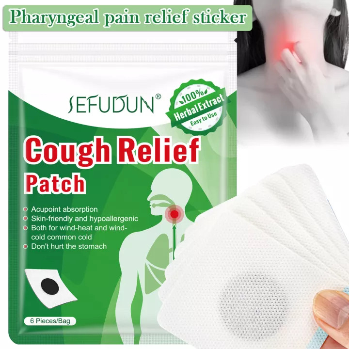 SEFUDUN Gough Relief Patch трав'яні пластирі для зняття та полегшення кашлю, періння в горлі 6 шт.
