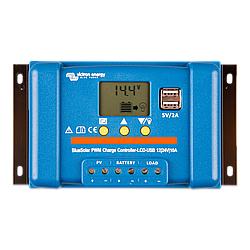 Контролер заряду BlueSolar PWM-LCD&USB 12/24V-10A