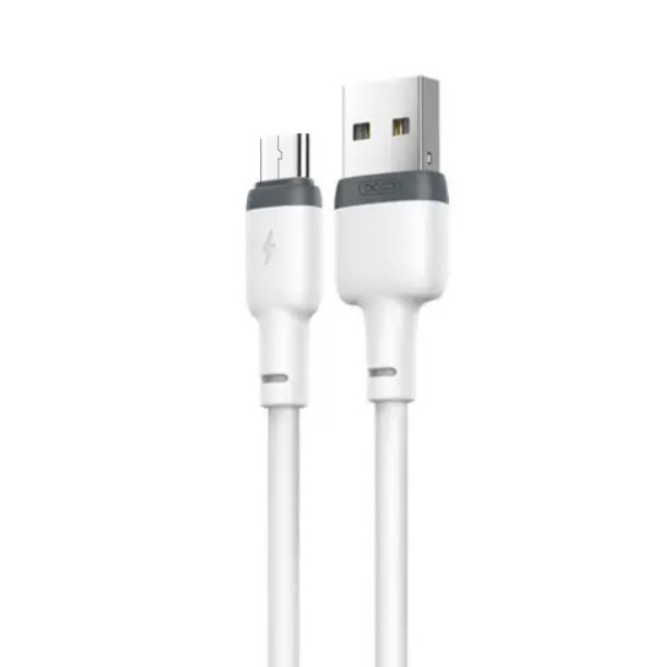 Кабель XO NB208 Liquid Silicone Data Micro Cable White