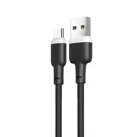 Кабель XO NB208 Liquid Silicone Data Type-c Cable Black, фото 1
