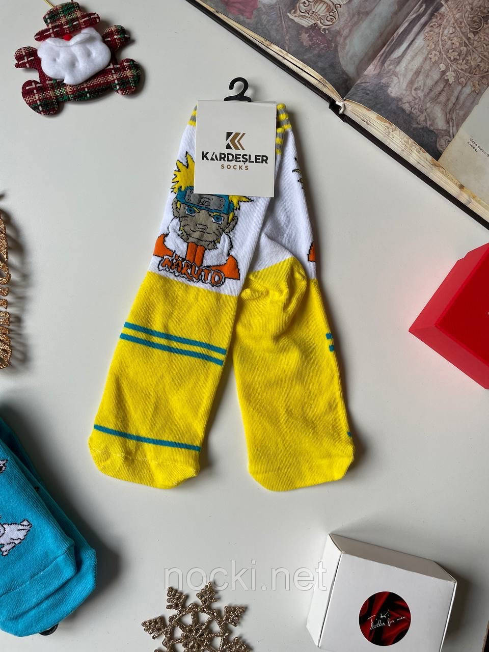 Шкарпетки з вишивкою Наруто, фото 1