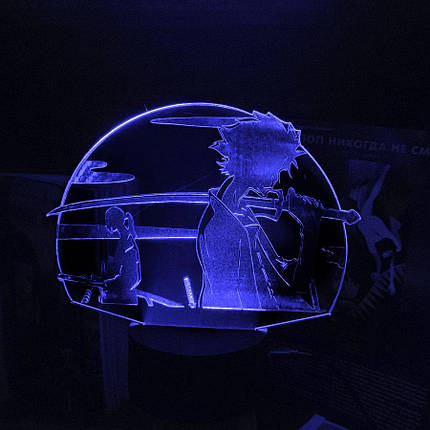 Акриловий світильник-нічник Муген і Дзін синій tty-n002102, фото 1