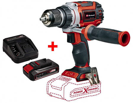 Акумуляторний шуруповерт безщітковий Einhell TP-CD 18/60 Li BL - Solo : 18B (акум 2.5 Ah і зарядка) 4514210, фото 1