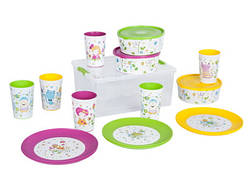 Набір посуду "Декор" (Magic), на 6 перс.
.(SmartBox7.9л., 6-стак. 6-тарел., 3-салатн.), ТМ Алеана, Україна