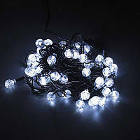 Гірлянда С 54316 (40) 60 лампочок, біле світло, прозорі кульки, живлення 220 V, 8 м, в коробці