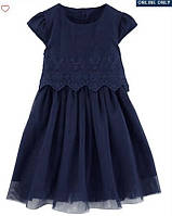 Стильне плаття з гіпюром темно-синього кольору oshkosh carters розмір 14 років