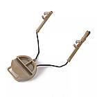 Кріплення адаптер для активних навушників Peltor, Earmor M31/M32 на каску шолом, Coyote, фото 2