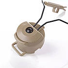 Кріплення адаптер для активних навушників Peltor, Earmor M31/M32 на каску шолом, Coyote, фото 8