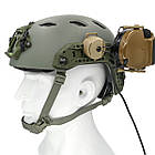 Кріплення адаптер для активних навушників Peltor, Earmor M31/M32 на каску шолом, Coyote, фото 5