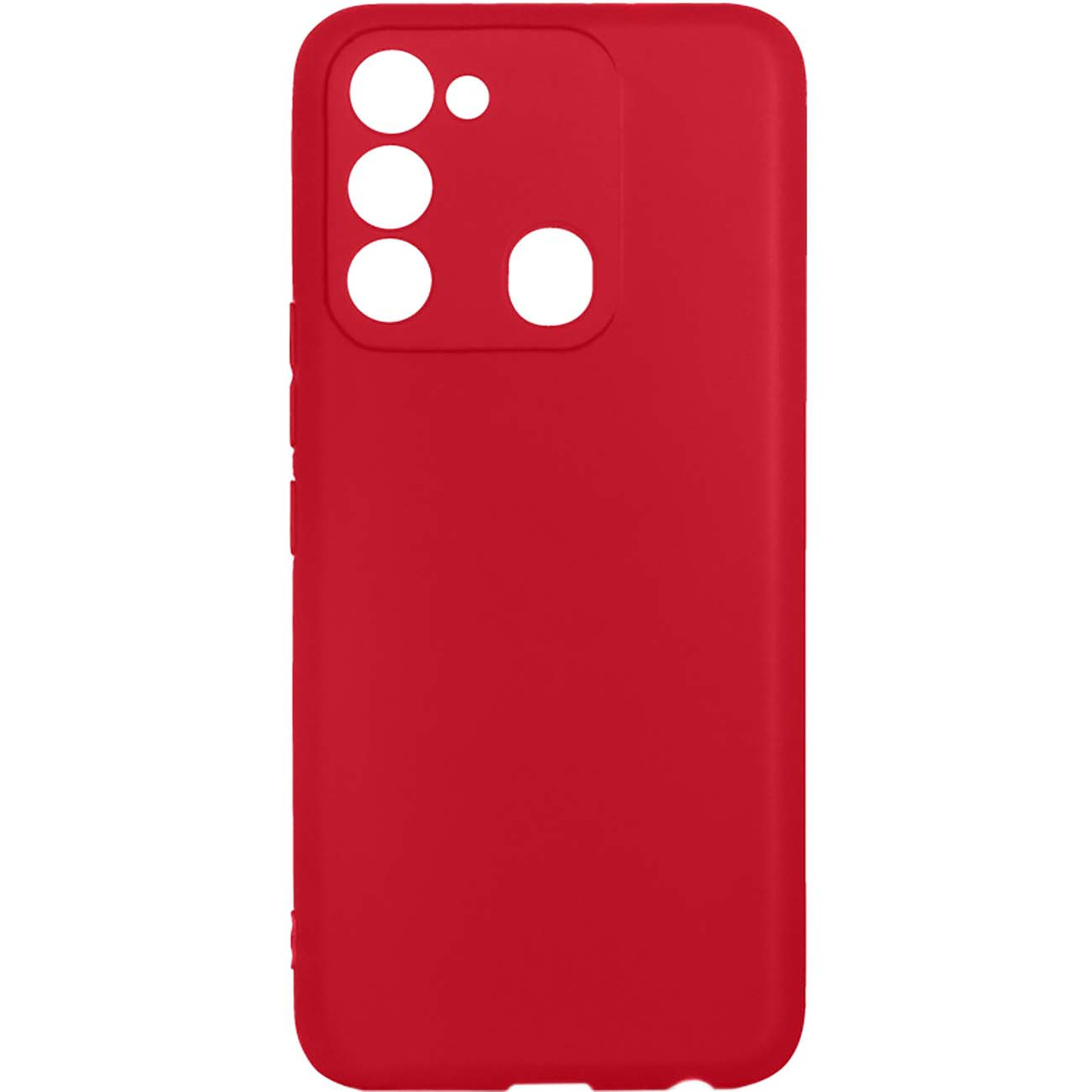 Чохол Silicone Case Camera для Tecno Spark GO 2022/Spark 8C red