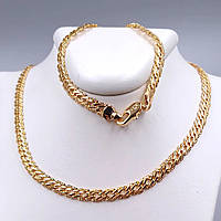 Ланцюжок Xuping. Довжина: 54,5 см. Ширина: 5 мм. Медичне золото.