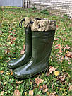Чоловічі гумові чоботи з надставкою МИСЛИВЕЦЬ 41, фото 4