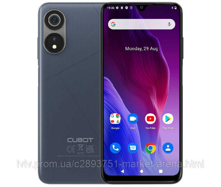 Смартфон с Большим Дисплеем и Двойной Камерой на 2 Сим Карты Cubot P60 ...