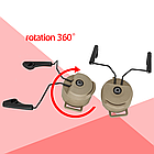 Кріплення на шолом, каску для навушників Howard Impact Sport/Pro/Bolt, Earmor M31/M32, Coyote, фото 3