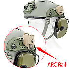 Кріплення на шолом, каску для навушників Howard Impact Sport/Pro/Bolt, Earmor M31/M32, Coyote, фото 6