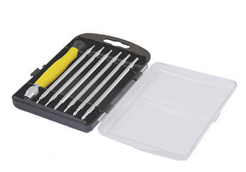 Насадки викруткові двосторонні прецинзійні MASTERTOOL з тримачем набір 7 шт 40-0164