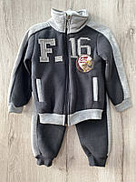 Костюм 3-ка теплий для хлопчика Bill Kids 403 92 см Сірий