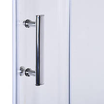 Душова кабіна Nisa 120x80 см з піддоном 13 см, прозоре скло, фото 3