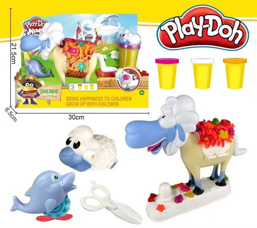 Ігровий набір для Ліпки з Пластиліну Play-Doh Стрижка веселої овечки Shearin' Sheep ( ФЕРМА PD8668