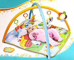 Килимок ігровий для малюків 81536, брязкальця, люстерко, грызунки, пискавка