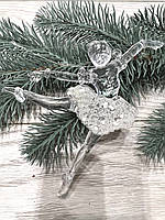 Новорічна прикраса - акрилова балерина . Ялинкова іграшка балерина ., фото 2