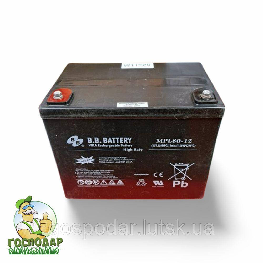 Акумуляторна батарея BB Battery MPL 80-12 AGM (12V, 80 Ah) гелевий, фото 1
