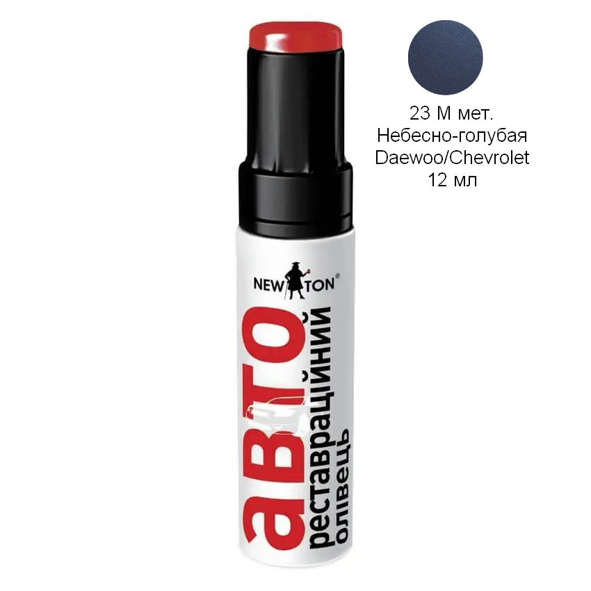 Реставраційний олівець авто 23 M Небесно-блакитний Daewoo/Chevrolet металік 12 мл NewTon